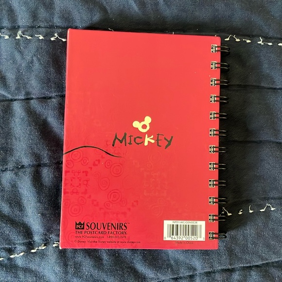 Mickey Autograph Mini Notebook - Red - Picture 15 of 15